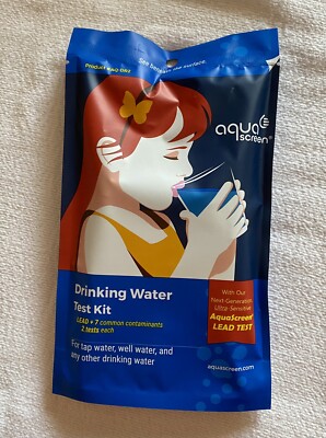 Aqua Screen Drinking Water Test Kit Lead + 7 Common Contaminants AQ-DR2-2 Tests