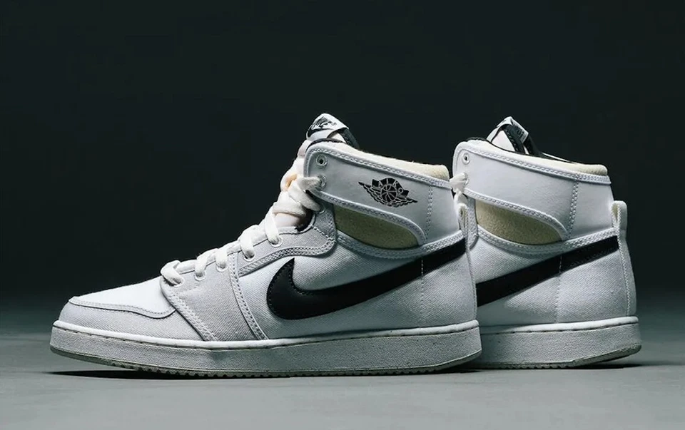 Jordan 1 KO High 'Grey Fog' Vela Preta Branca DO5047-100 Masculina Tamanho 8-13 Retro Air - Imagem 2 de 4