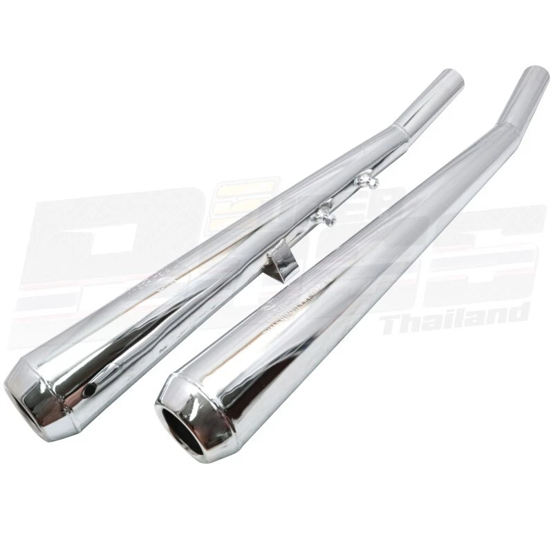 Fit HONDA CB360 Exhaust Muffler with pipes ***PT Style*** - Image 2 of 4