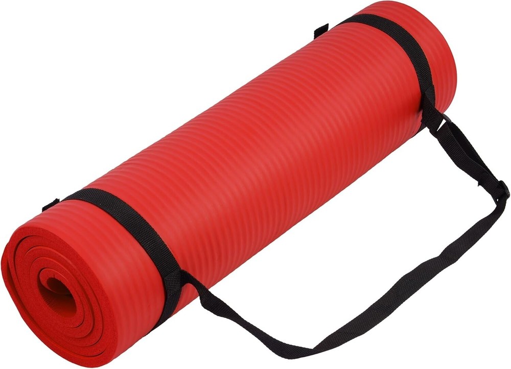 Non-Slip 71 Inch Red Foam Yoga Mat for Fitness & Stretching Non-Slip 71 Inch Red Foam Yoga Mat for Fitness & Stretching