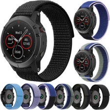 22mm 26mm Hook Loop Nylon Strap For Garmin Fenix 7 7X 6 6X Pro 5X 5 Plus 955 965