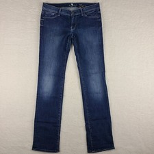 7 For All Mankind Jeans Womens 30 Blue The Lexie Straight Leg Petite 