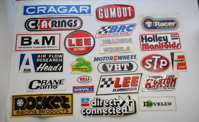 Vintage Racing Logo Decals From The 1970s