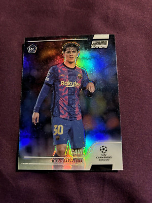 2021-22 StadiumClub Chrome UEFA Champions League Refractors 31 RCGavi FC Barcel