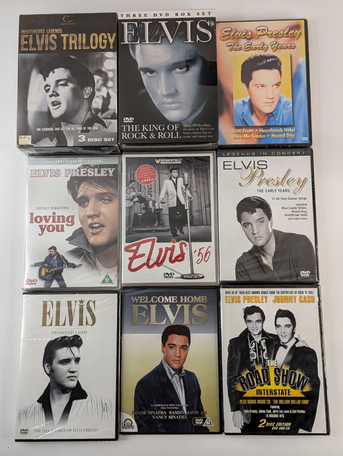 Elvis Presley DVD Bundle : Early Years King Rock & Roll Trilogy (NEW SEALED)