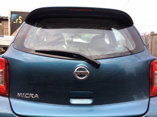 NISSAN MICRA K13 TAILGATE TURQUOISE PEARL PAINT CODE RBK 5 DOOR MODEL 2010-2017 - Picture 10 of 11