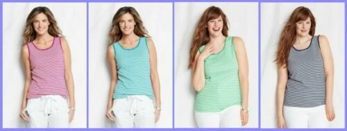 Lands 'End Casual Camisetas sin mangas para mujeres