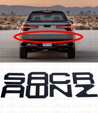 Matte BLACK raised letters fit HYUNDAI SANTA CRUZ 2022 23 tailgate insert