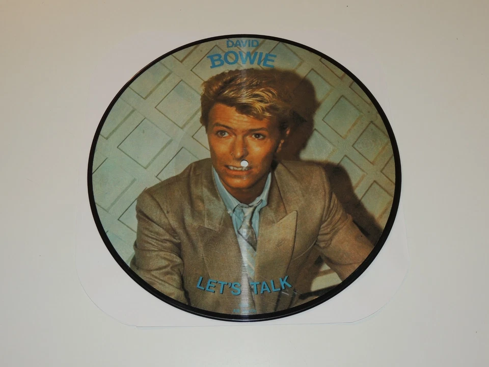 DAVID BOWIE let's talk / rare interview Lp RECORD PICTURE DISC DENMARK 1983 RARE - Image 2 of 2