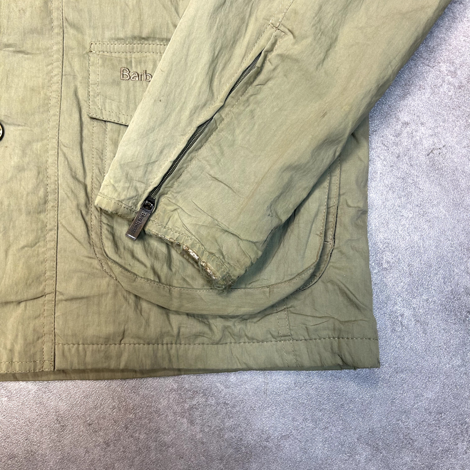 Barbour Jacket Mens Medium Waterproof & Breathable Hiking Coat, Beige image 6