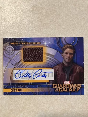 2014 Upper Deck Guardians of the Galaxy Auto Relic Chris Pratt as Star-Lord SSP!