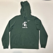 Nike Michigan State Spartans Women's Large Hoodie Green Pullover Sweatshirt