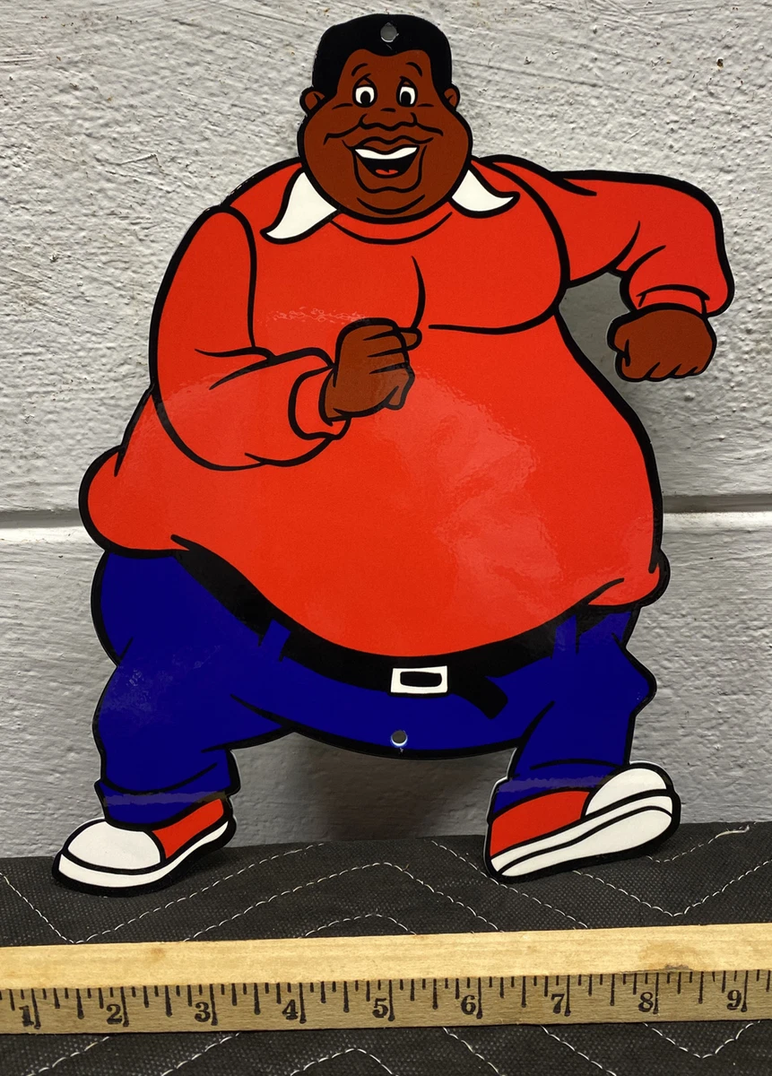 Fat Albert Metal Die Cut Sign Cartoon Character Tv Show Animation Gas Oil