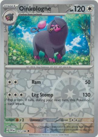 OINKOLOGNE 157/198 SCARLET VIOLET BASE POKEMON (REVERSE HOLO, NM)