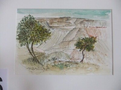 Original Aqurell von Inge Krohn, Einzelstück der bekannten Künstlerin