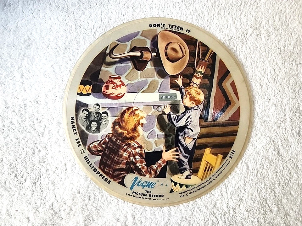 Vintage Vogue Picture Record R744 Don't Tetch It/Flat River, Missouri - Image 2 of 4