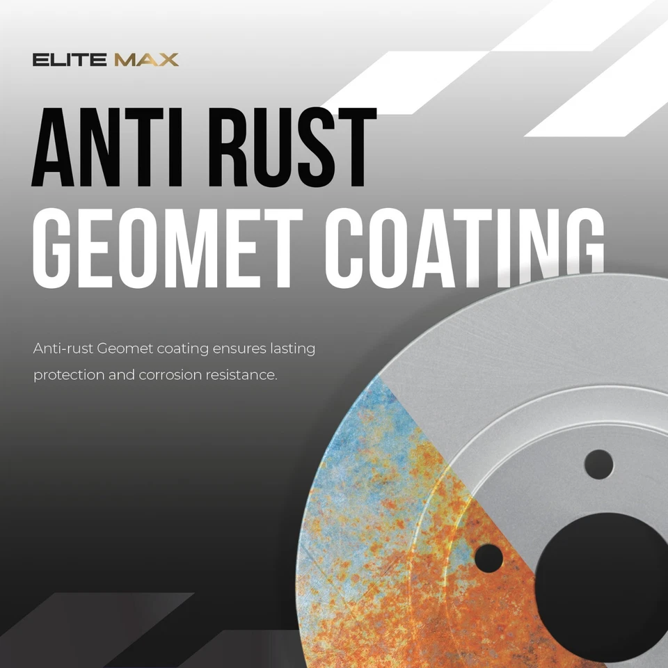 Front Geomet Brake Rotors for 2004-2011 Honda Civic 2011-2015 Honda CR-Z - Image 3 of 4