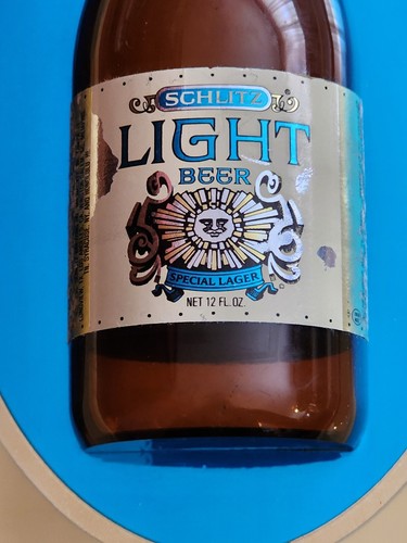 Vintage 1977 Schlitz Light Beer Special Lager Sign - Picture 6 of 9