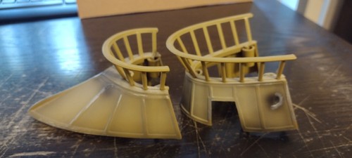 Star Wars Tatooine Sail Skiff Front & Back Body/Rail Parts Original Parts 1999 - Picture 8 of 13