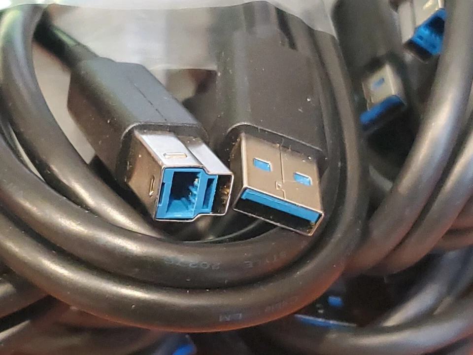 Lot of 10   6Ft USB 3.0 Type A to Type B Cable Pn81n    high speed - Image 2 of 2