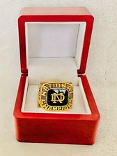 1977 Notre Dame Championship Display fan Ring W Box, US SHIP Joe Montana