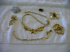 Vintage Trifari Monet Coventry Necklace Pendant Earrings Costume Jewelry Lot — photo 1