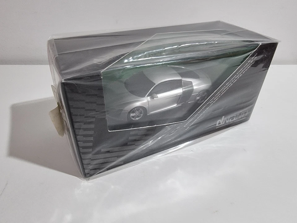 KYOSHO Dnano ASC MM, PLATA AUDI R8 2006 MODELO DE PANTALLA, DNX507S 1/43 #NUEVO Foto 4 de 4