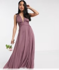 ASOS - Bridesmaid / PROM Dress Size 14 - Purple - Worn Once RRP £129