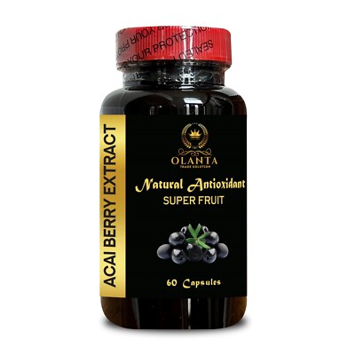 Acai Berry Extract 4:1 Capsules   Antioxidant Acai Superfruit for Daily Energy 1