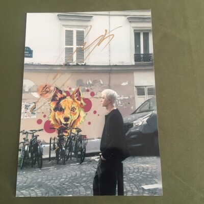 WANG YIBO YI BO PHOTO CARD PICTURE SIGNED AUTOGRAPHED CHINESE 4*6