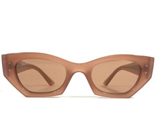Ray-Ban Sunglasses RB4430 ZENA 6778/7 Cannella Cloudy Shiny Frames Orange Lenses
