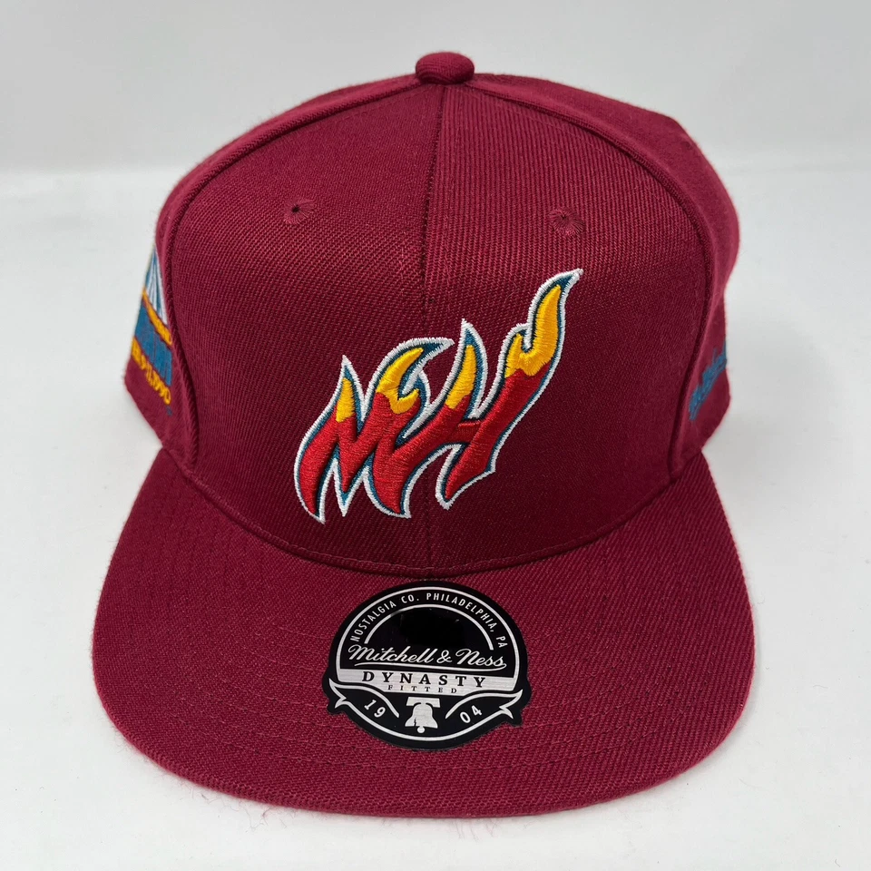 Mitchell & Ness Miami Heat All Star Weekend  Fitted Hat Cap Mens Size 7 3/4 NEW - Image 2 of 4