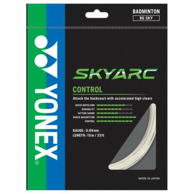 Yonex Skyarc Badmintonschläger Saite 10m Set - Weiß - BG SKY