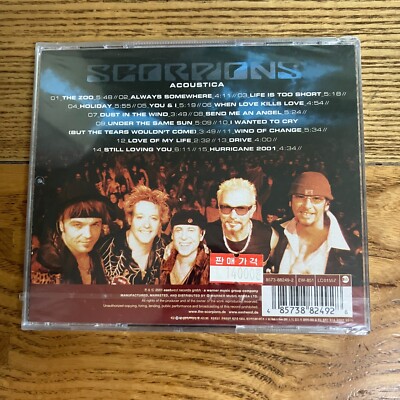 Scorpions - Acoustica 2001 Korea CD NEW Sealed With Hype Sticker