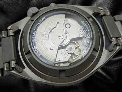 Orient M-Force Ref.EX00-CI CA Titanium Orange Dial Power Reserve