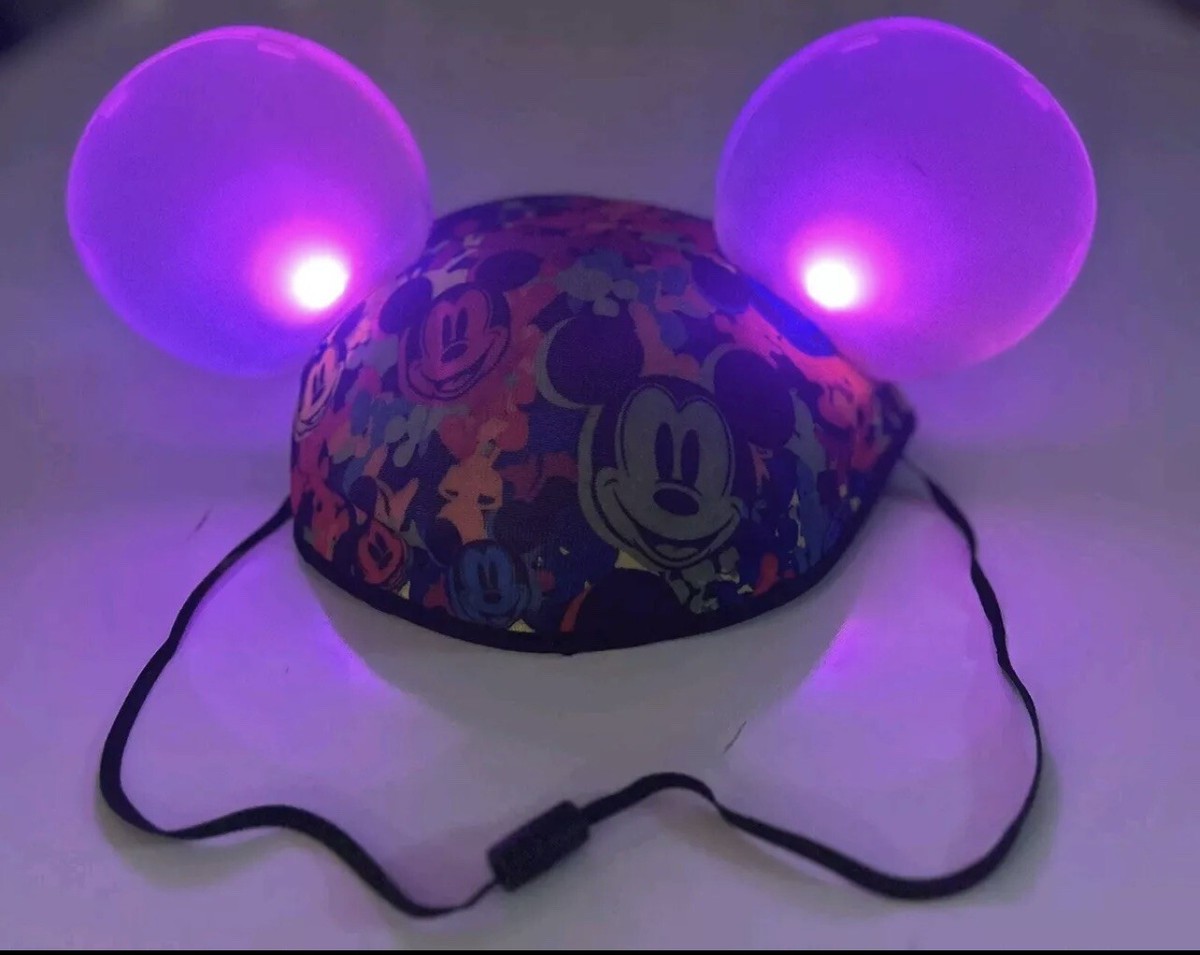 Colorful Mouse Ears Hat Pink Mouse Ears Hat With Sequin Ears, Mickey Ears Cap  main image 2