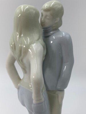 1973 Genuine Porcelain Statue Couple  We Need Us  By Soft Touch Creation 10 