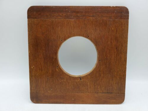 Vintage 8x8 Wood Wooden Camera Lens Board with 85mm Shutter Hole 8"x 8" - Picture 1 of 7