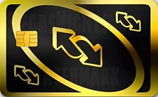 Credit Card  Debit Card Uno BLACK GOLD Card Skin Vinyl Sticker Decal Laminated