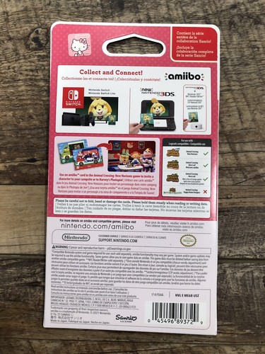 Hello Kitty Nintendo Amiibo Animal Crossing/Sanrio Collab Pack 6 Cards SEALED - Picture 2 of 2