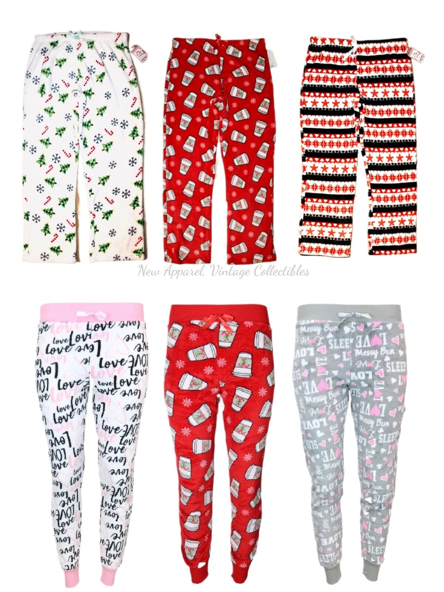 em alfie Women s Plus Size Plush Pajama Bottom Sleepwear PJ Lounge Wear Pants