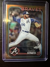Darius Vines 2024 Topps Chrome GOLD Refractor Rookie RC Braves13/50