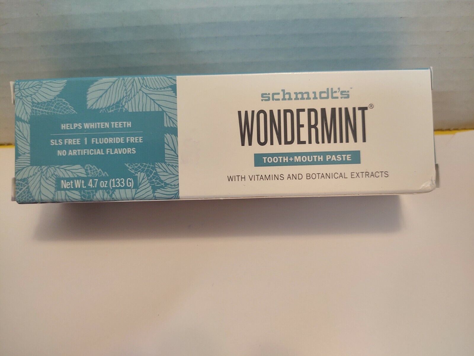Schmidt's WONDERMINT Tooth Max 50% OFF + Mouth Paste TEETH Ea depot 4.7oz Vitamins WHITENS
