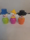 Vintage Fisher-Price Little People 3 Circus CLOWNS