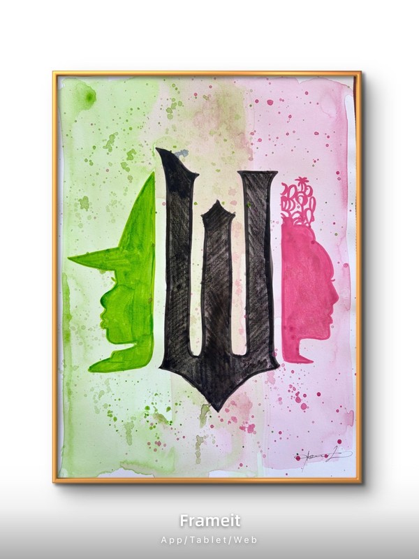 Original Wicked 5 Painting By Alannah Dyer- Acrylic 9x12 in. Broadway Theater