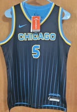 Chicago Sky Angel Reese #5 Nike Youth Basketball Jersey L Blue/Black/Yellow