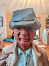 Lionstone Porcelain Cowboy Figurine/Decanter, Vintage