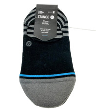 Stance Sensible Two No Show Socks 3-Pack Black Women  s M Cushioned Cotton