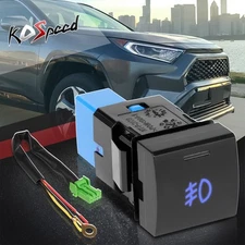 Dash Mounted Fog Light On/Off Control Switch for 18-24 Toyota RAV4 Camry Corolla