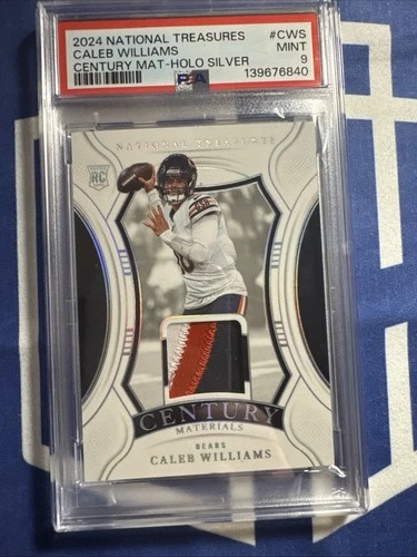 2024 National Treasures - Century Materials Caleb Williams Holo Silver /25 PSA 9